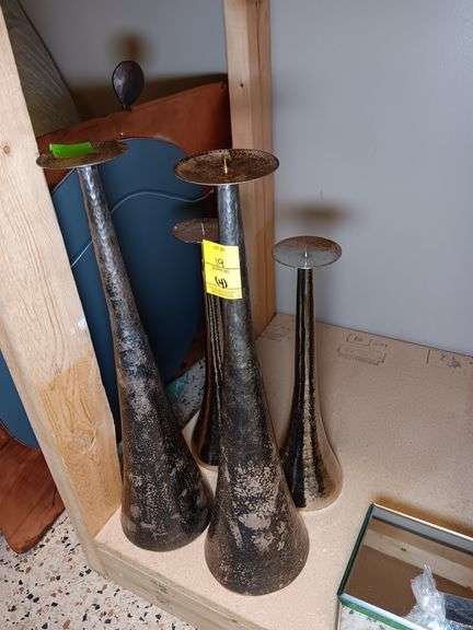 (4) Floor Candle Stands