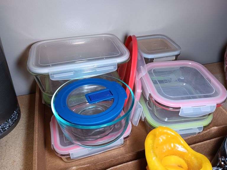 Glass Food Storage Containers with Locking Lids