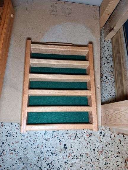 Wooden Golf Ball Racks and Flat of Golfballs