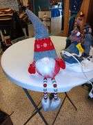 Christmas Gnome Decoration and Carolers Table Lamp