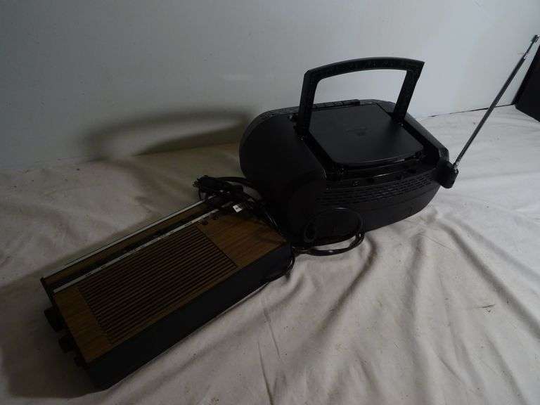 Sony Boom Box and GE am/fm clock radio