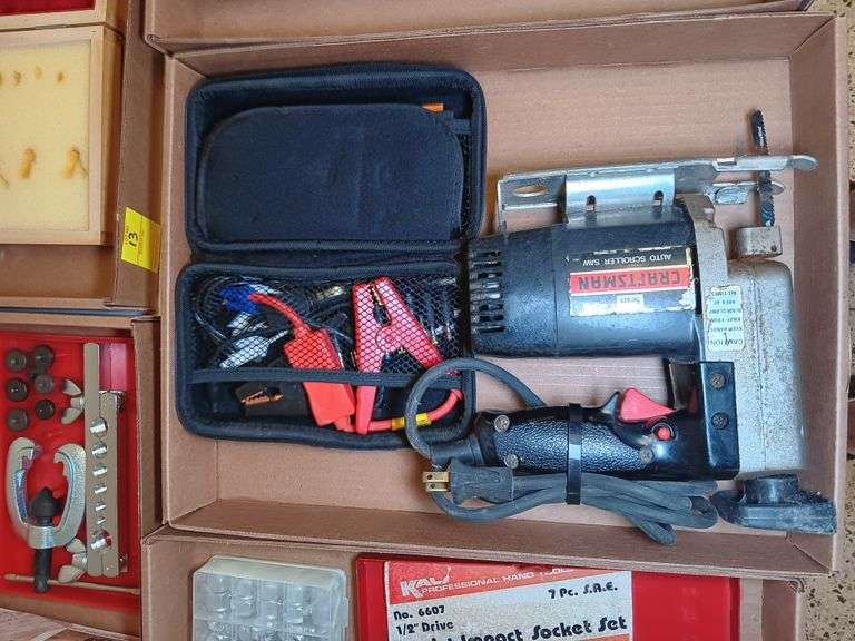 Craftsman Auto Scroller Saw and Engine Start Jumper Cable Power Bank