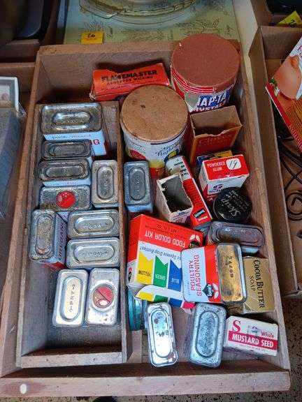 Antique Spice Cans