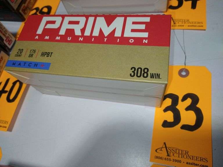 40 Rounds Prime Ammunition .308Win