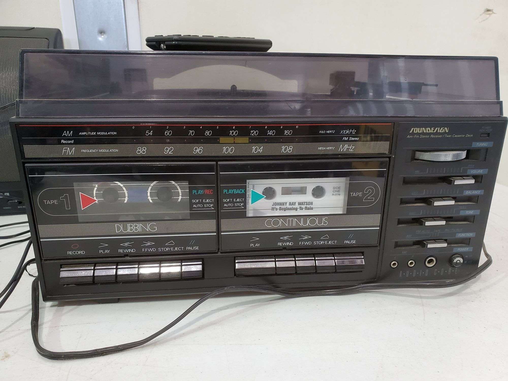 Sound Design Stereo w/Dual Tape Deck and Record Player - Assiter  