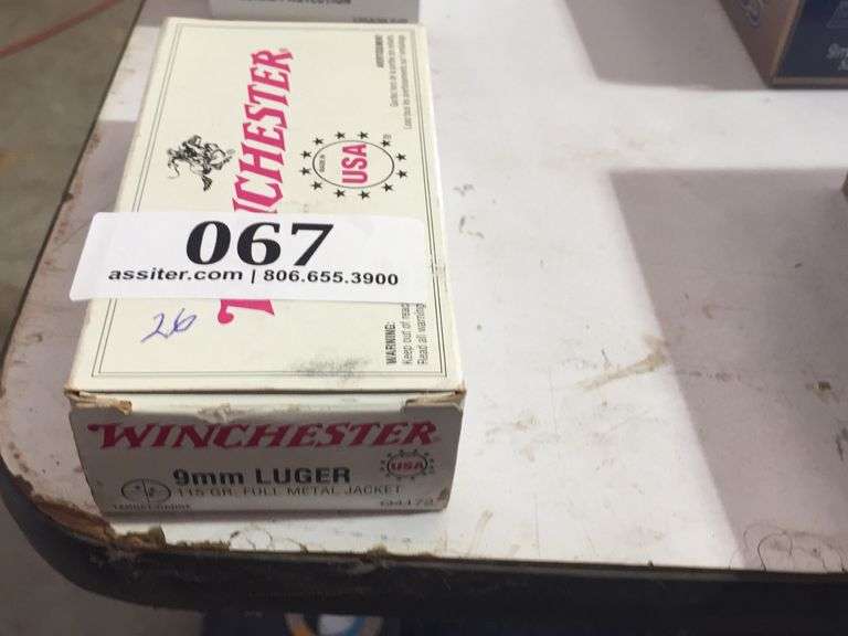 (26) Winchester 9mm Luger 115 gr FMJ