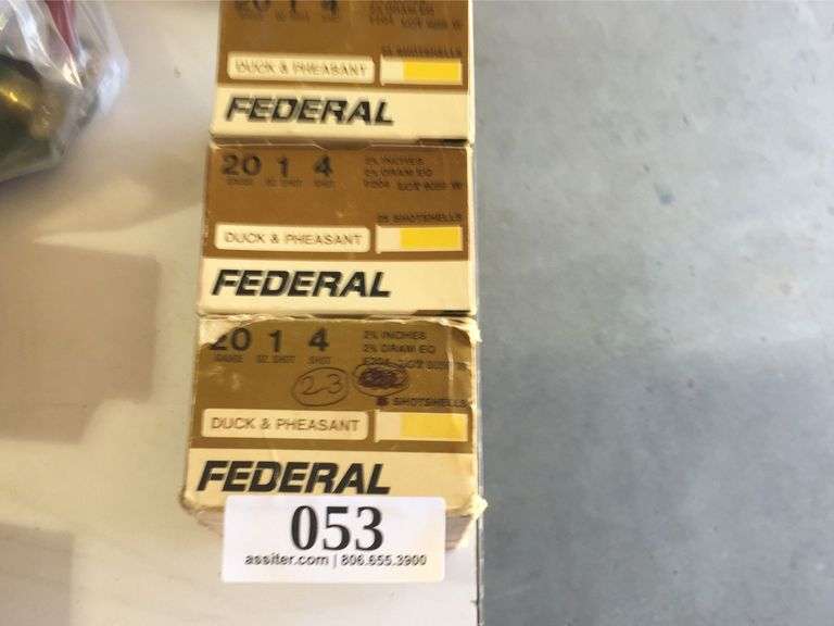 (73) Federal 20ga 23/4 4 Shot