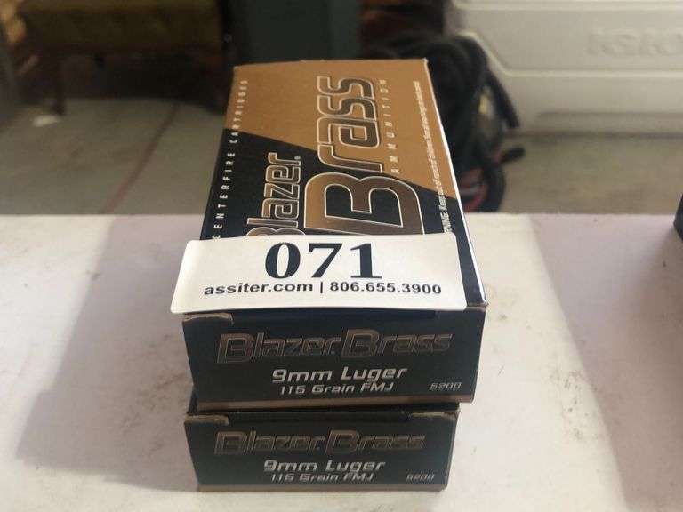 (100) Blazer 9mm Luger 115gr FMJ