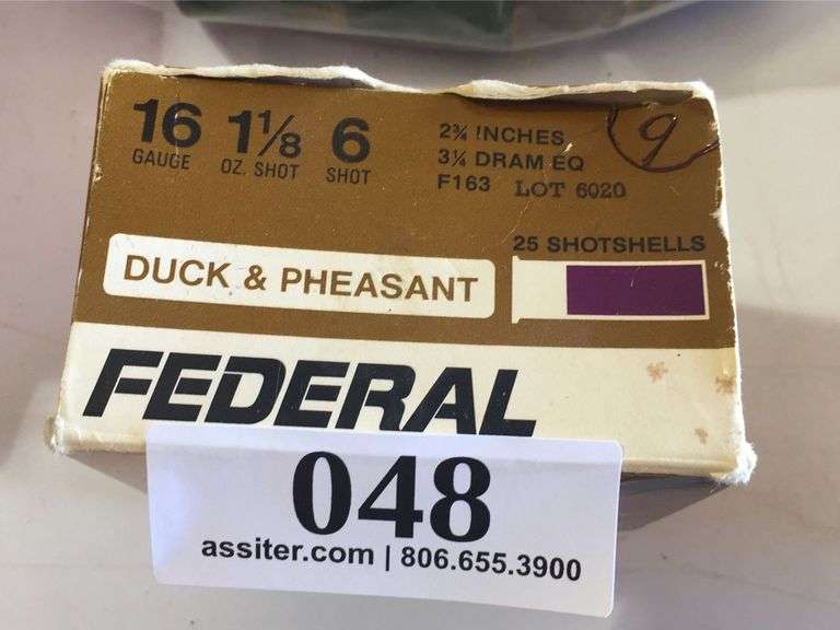 (9) Federal 16ga 23/4 6 Shot