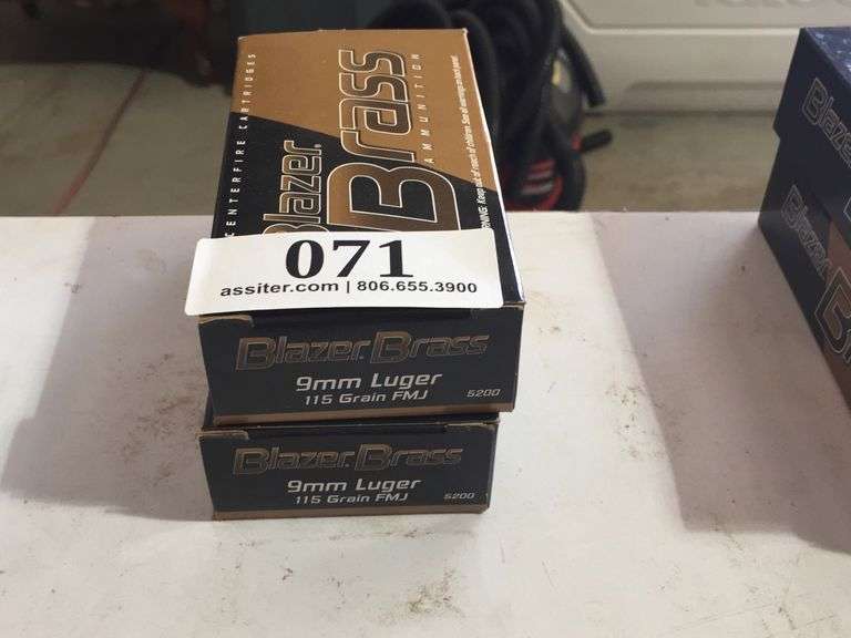 (100) Blazer 9mm Luger 115gr FM