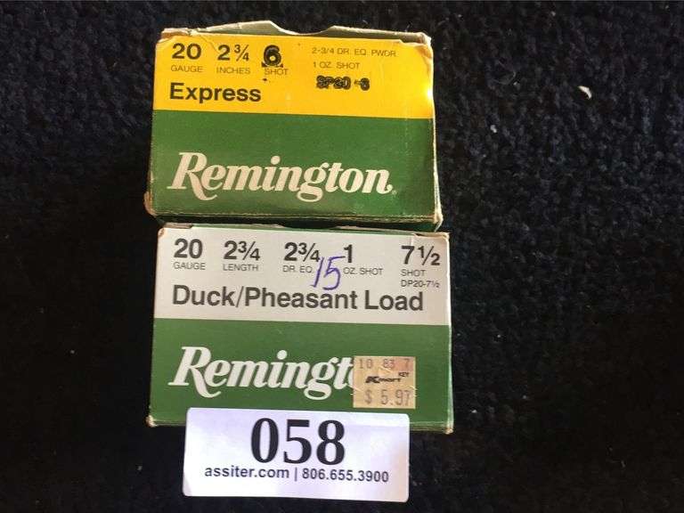 (40) Remington 20ga 23/4- 71/2 & 6 Shot