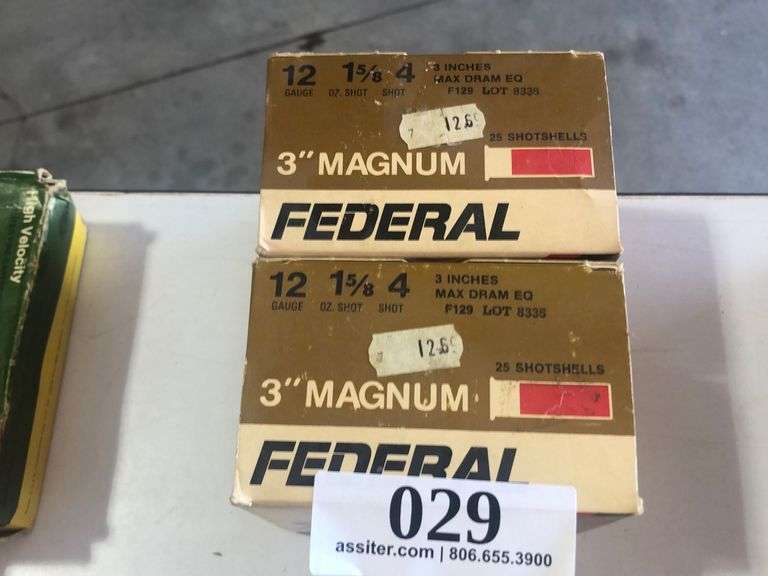 (50) rds Federal 12ga 3" Magnum 4 Shot