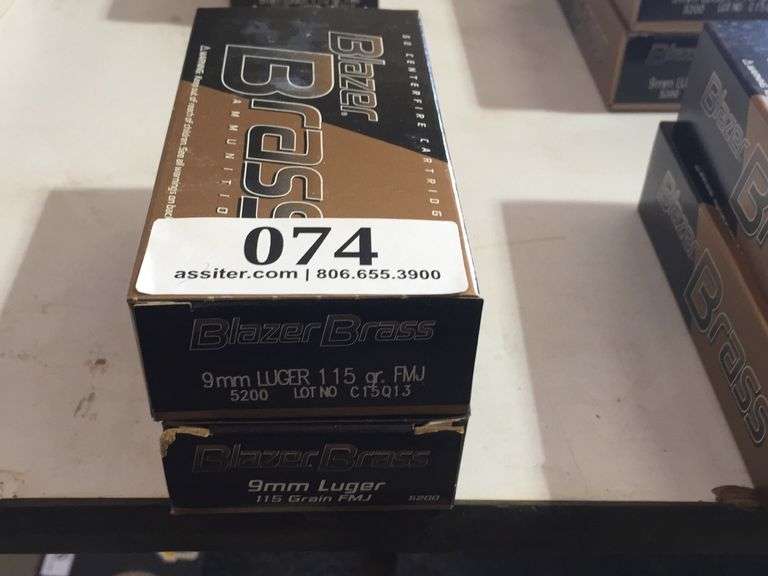 (100) Blazer 9mm Luger 115gr FM