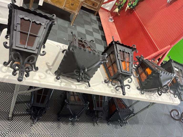 Iron Wall Lamp Set Of 4