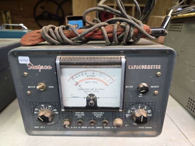 Simpson Capacometer Simpson Capacometer Capacitance & In-Circuit Leakage Tester - Assiter ...