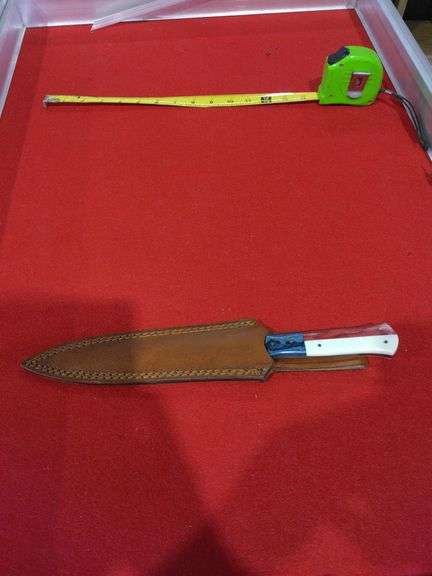 Jilani Brothers Damascus Steel Trident Tip 7" Knife