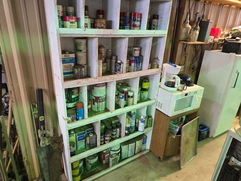 Assorted Tractor Paint & Chemicals
