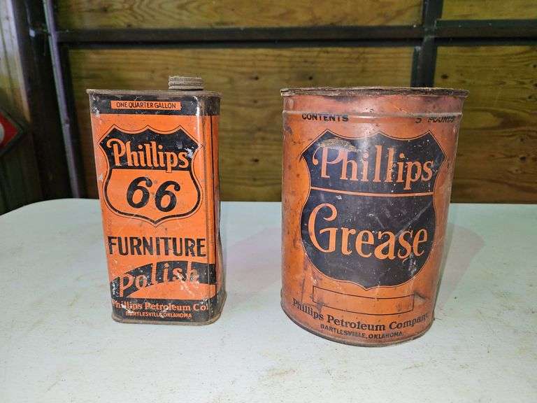 (2) Vintage  Phillips Product Cans