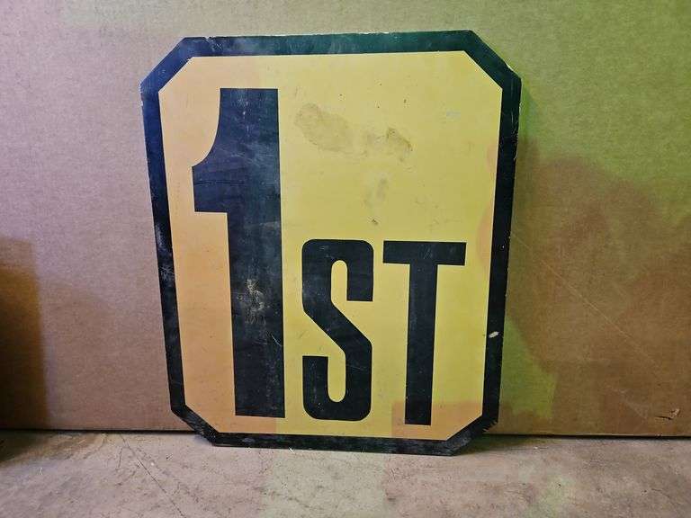 2'x 20 1/4" x1/2" [1st] Sign Thick Aluminum Plate