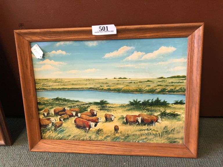 Framed Oil on Board frame 21" x 16"