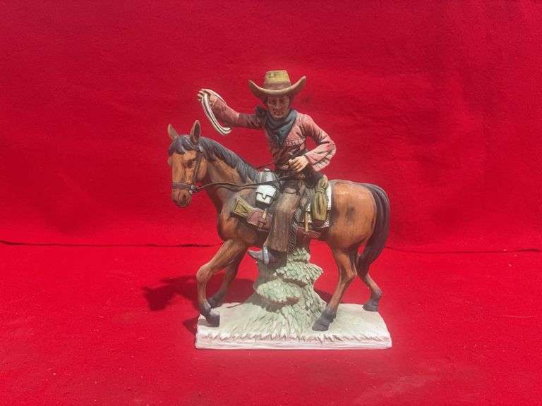 Ceramic Cowboy Figurine