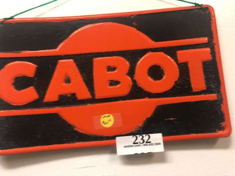 Metal Cabot Sign 14
