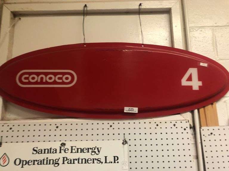 Plastic Conoco Sign Light Cover 48