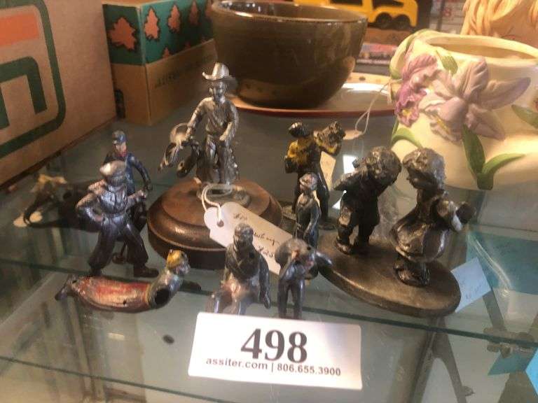 (9) Metal Figurines w/Pewter