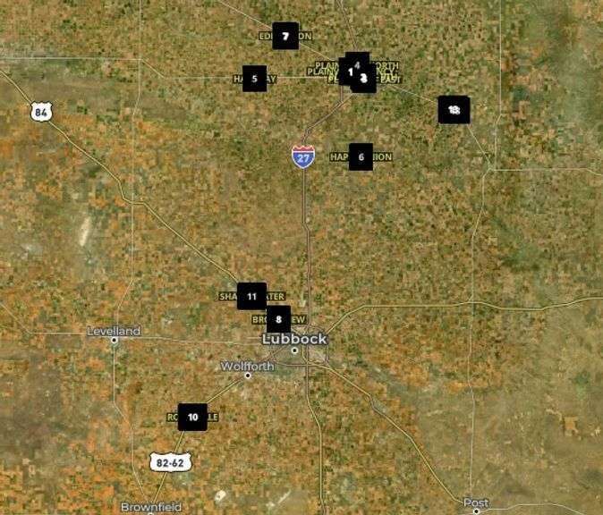 Attebury Land-Grain Elevators-Buildings LUBBOCK Area