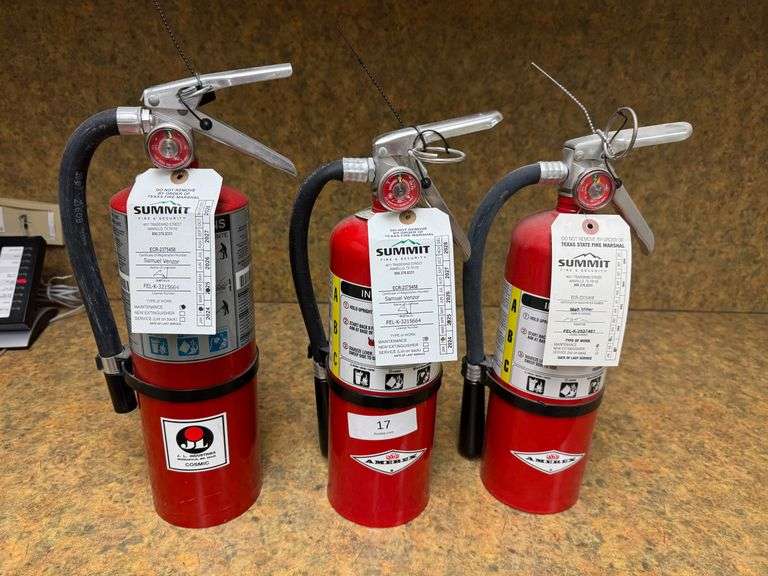 3 Fire Extinguishers