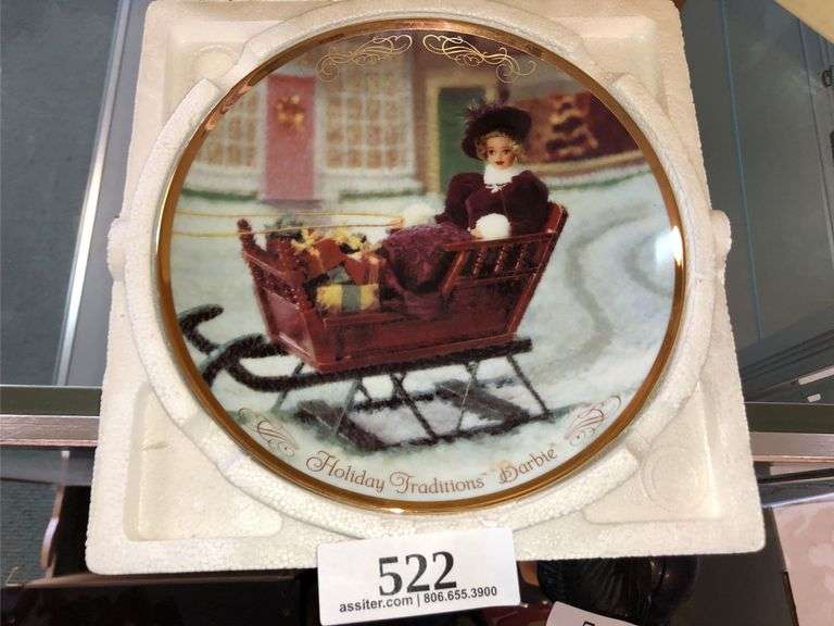 1997 Holiday Traditions Barbie Plate #18908/24500  in Box