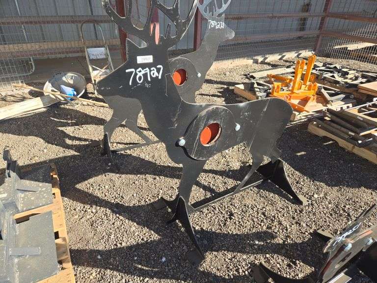 3/8 in. AR500 Steel Deer Shooting Target With Heart Flapper