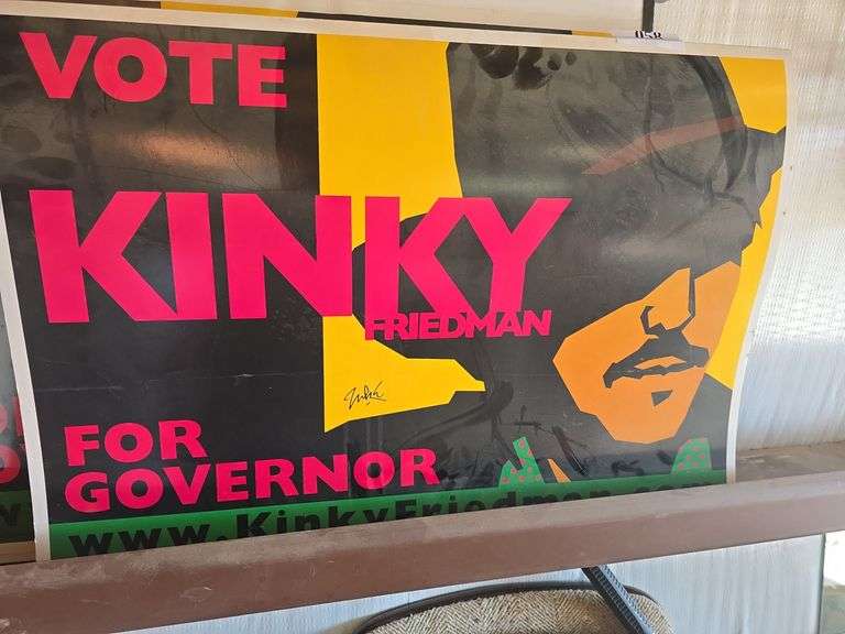 Vote Kinky Friedman Poster 28" x 22"