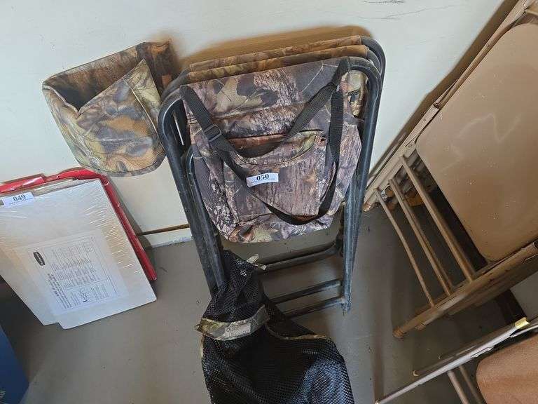 (2) Hunting Chairs w/Quail Unlimited Vest