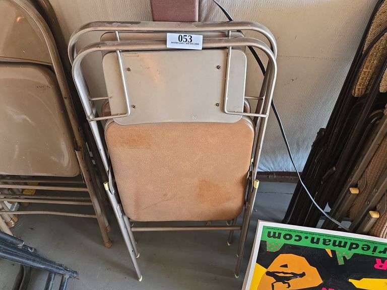 (2) Metal & Vinyl Folding Chairs