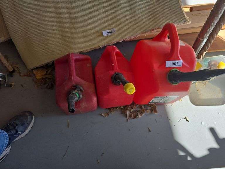 (3) Plastic Gas Containers