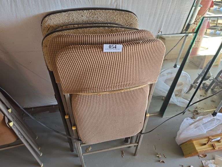 (5) Metal & Fabric Folding Chairs