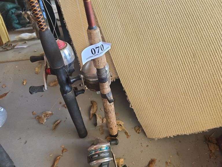 Zebco 33L Reel, Zebco 733 Reel w/Rod, & Rhino Reel w/Ugly Stick Rod