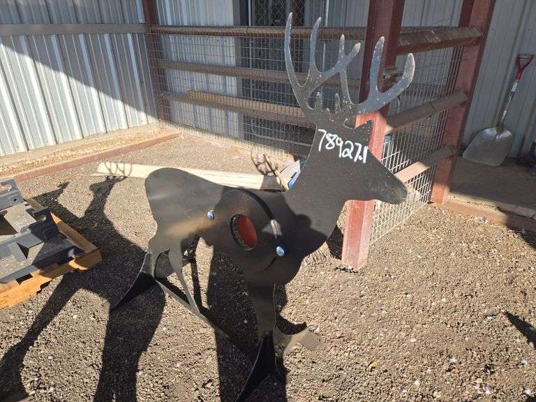 3/8 in. AR500 Steel Deer Shooting Target With Heart Flapper