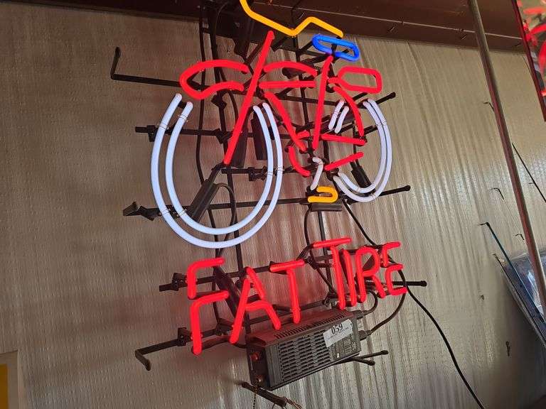 Fat Tire Neon Sign 23" x 29"