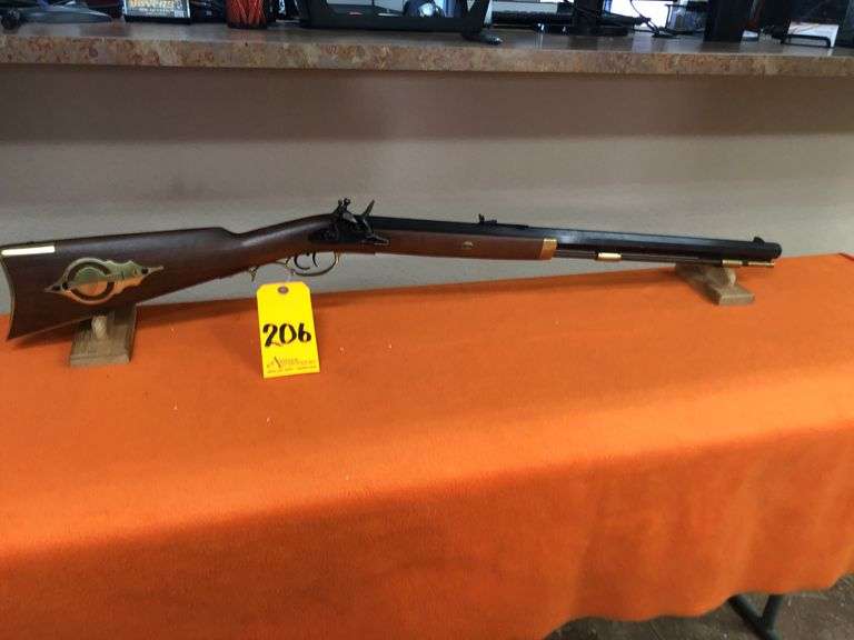 Pedersoli Traditional Hawken Target Flint Rifle .50 Cal Black Powder Firearm
