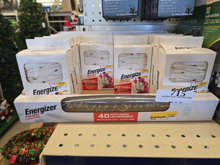 (19) Boxes Energizer Holiday Lighting, 40Light Boxes LED Microots, Battery Operated