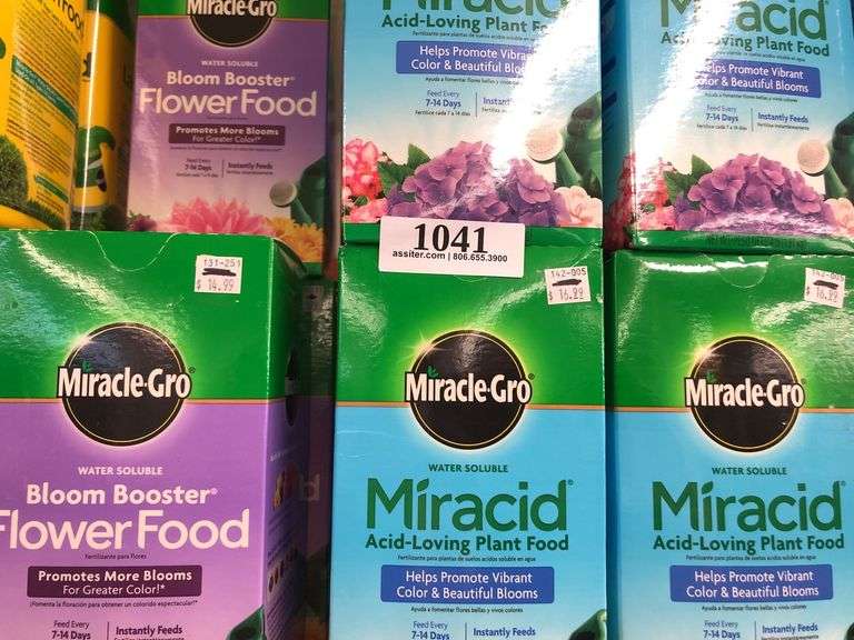 (4) Miracle Gro Miracid Plant Food 4 lb - Assiter Auctioneers