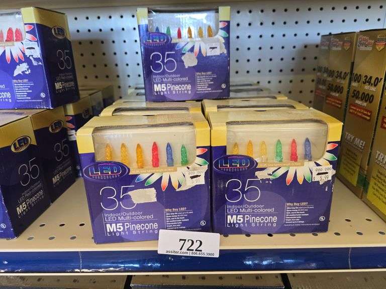 (11) Boxes Neo-Neon LED Multi Colored, MS Pinecone Light String