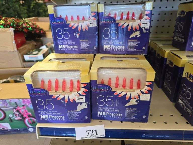 (12) Boxes Neo-Neon LED Red, MS Pinecone Light String