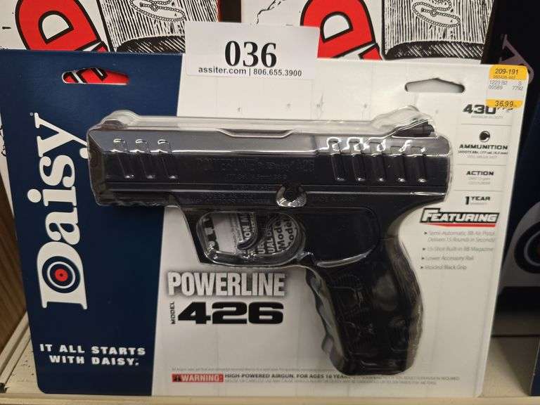 Daisy CO-2 Semi-Automatic BB Air Pistol w/15 Shot Magazine Model 426