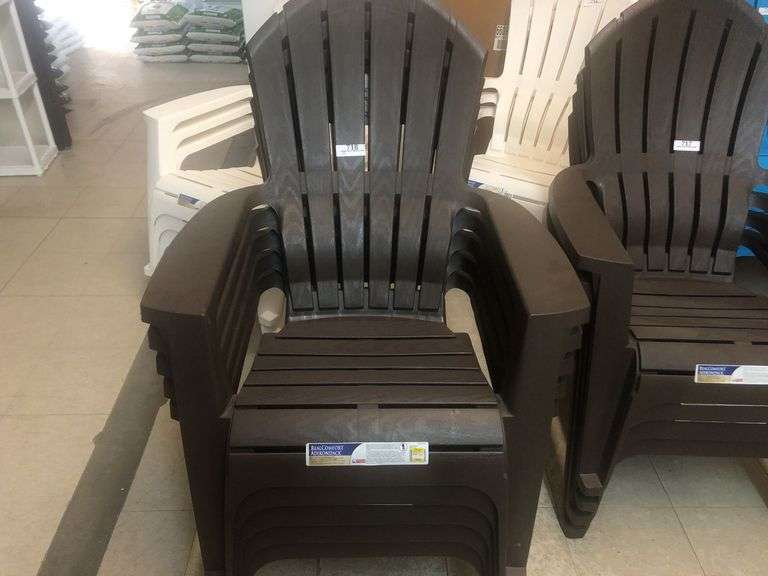 (5) Adams Real Comfort Adirondack Patio Chairs - Assiter Auctioneers