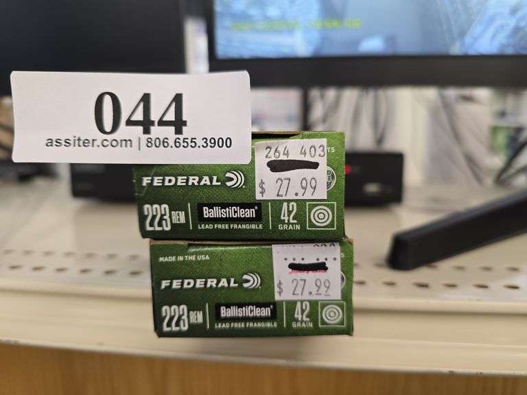 (40) Federal .223 REM 42 Grain Cartridges