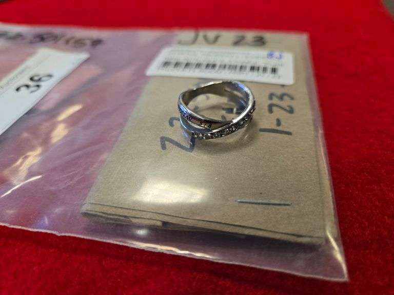 Ring With White Stones