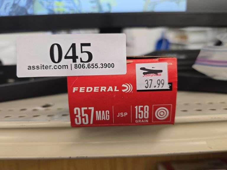 (50) Federal American Eagle .357 Mag 158 Grain Cartridges